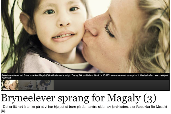 Stavanger Aftenblad: Bryneelever sprang for Magaly (3)