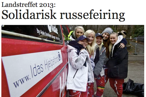 Jærbladet: Solidarisk russefeiring